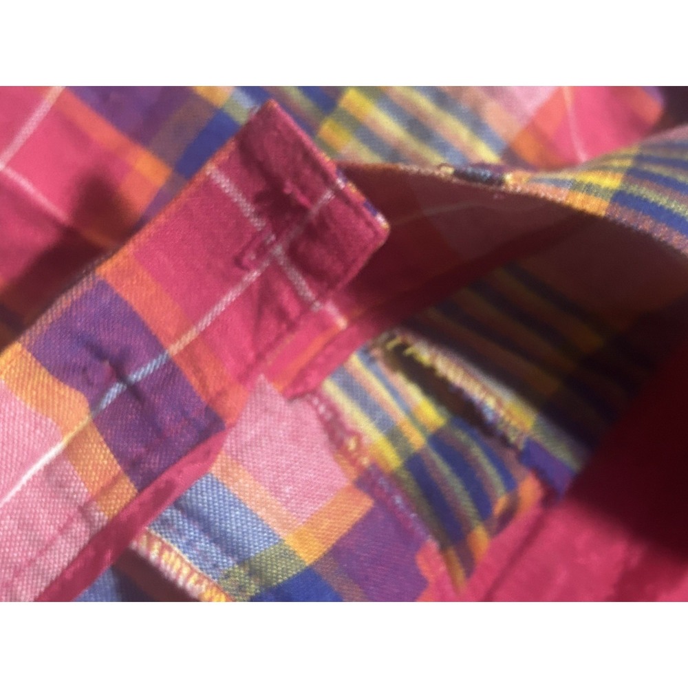 Vtg TALBOTS 8 Linen Blend Trouser Bermuda‎ Shorts Plaid Country Club - Picture 5 of 7